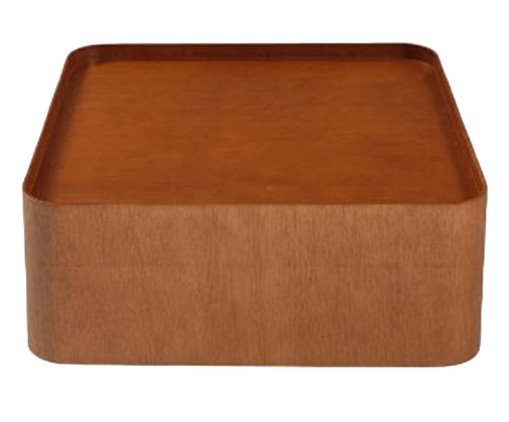 Mesa de Centro Laminado Living - Castanho, wood pattern | WestwingNow
