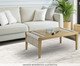 Mesa Centro Cíntia, wood pattern | WestwingNow