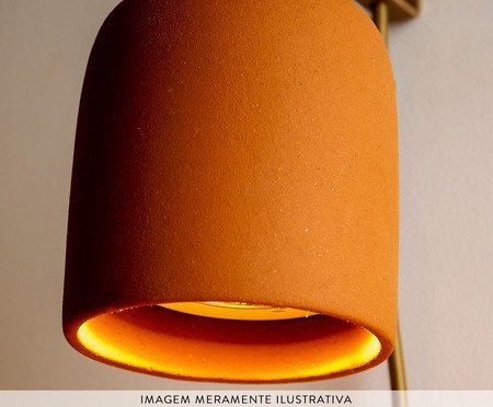 Arandela Cuia Terracota | Westwing