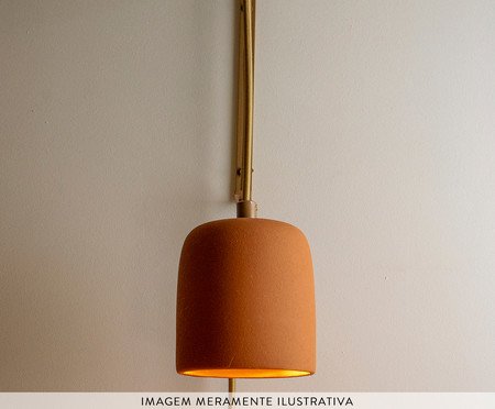 Arandela Cuia Terracota | Westwing