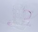 Caneca Rosa com Colher e Pires, pink | WestwingNow