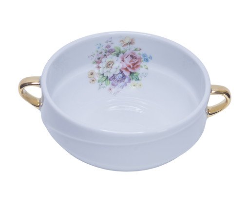 Consumê Helena em Porcelana e Ouro, multicolor | WestwingNow