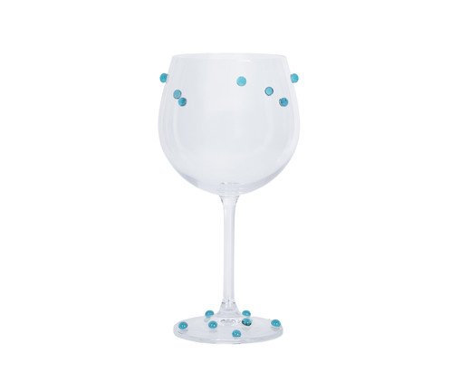 Taça Gin com Gemas Turquesa, blue | WestwingNow
