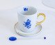 Caneca Rosa Azul em Porcelana e Ouro, blue | WestwingNow