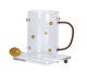 Caneca Ambar com Colher e Pires, Ambar | WestwingNow