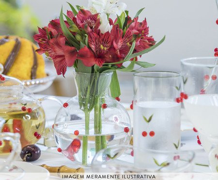 Vaso Mini para Mesa Posta Vermelho | Westwing