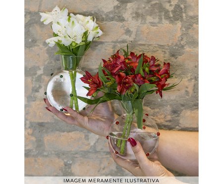 Vaso Mini para Mesa Posta Vermelho | Westwing