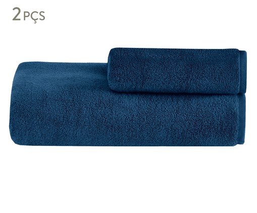 Jogo de Toalhas Colors Oceano - 2 Pçs, blue | WestwingNow