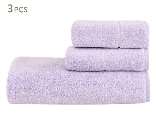 Jogo de Toalhas Colors Lavanda - 3 Pçs, lilac | WestwingNow