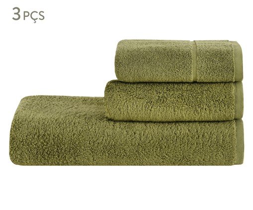 Jogo de Toalhas Colors Oliveira - 3 Pçs, green | WestwingNow