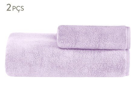 Jogo de Toalhas Colors Lavanda - 2 Pçs | Westwing