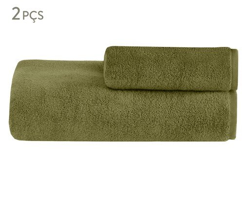 Jogo de Toalhas Colors Oliveira - 2 Pçs, green | WestwingNow