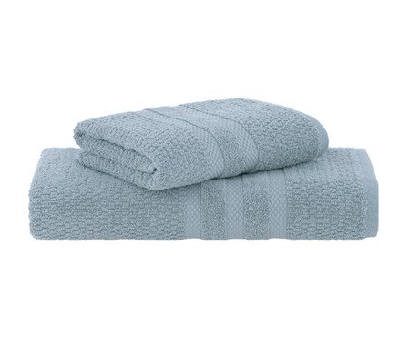 Jogo De Toalhas Vanilla Extra Soft Gigante Azul 2 Peças | Westwing