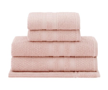 Jogo De Toalhas Vanilla Extra Soft Banho Rosa Velvet | Westwing