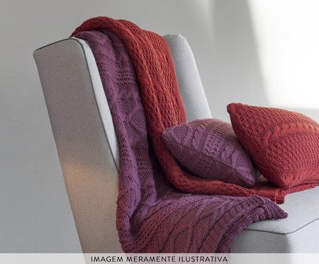 Almofada Tricot Lou Rosa Rouge | Westwing