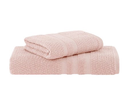 Jogo De Toalhas Vanilla Extra Soft Banho Rosa Velvet 2 Peças | Westwing