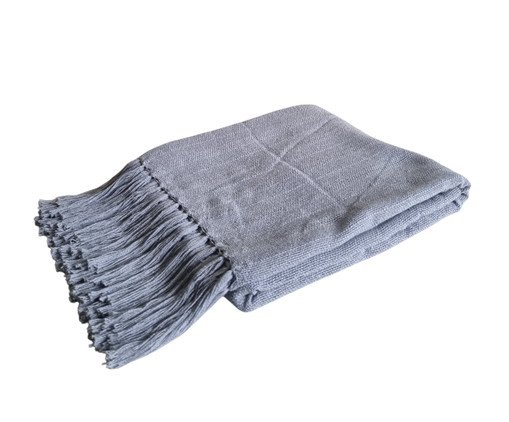 Manta Grande Naturale Azul Acinzentado, blue | WestwingNow