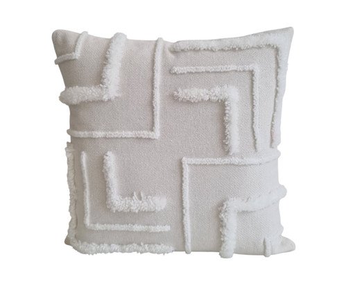 Capa de Almofada Bordada Mulan Off White, Off White | WestwingNow