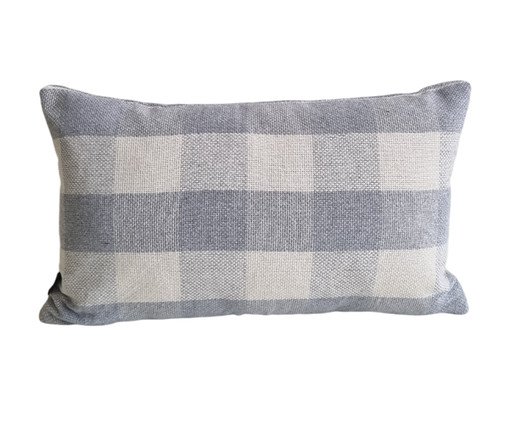 Capa de Almofada Baguete Chess Cinza, grey | WestwingNow