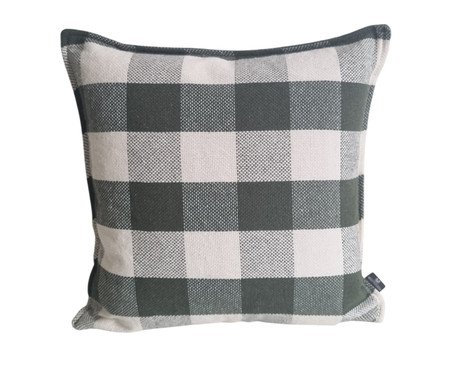 Capa de Almofada Chess Musgo | Westwing