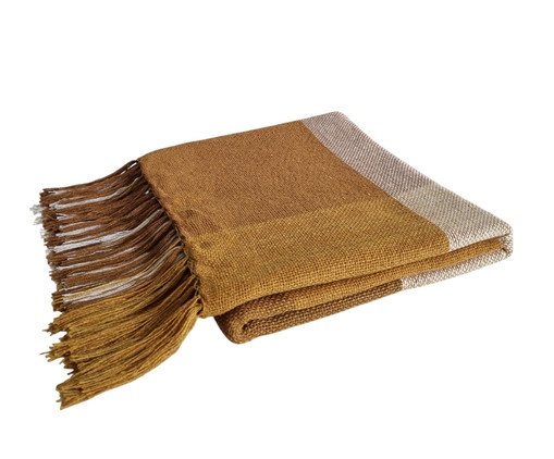 Manta Castelle Chocolate e Mostarda, brown | WestwingNow