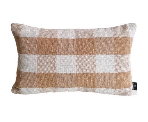 Capa de Almofada Baguete Chess Café Com Leite, beige | WestwingNow