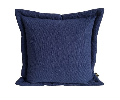 Capa de Almofada Borda Liana Azul Marinho, blue | WestwingNow