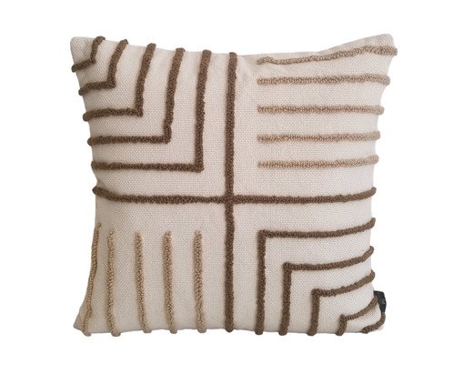 Capa de Almofada Bordada Moana Café e Avelã, brown | WestwingNow