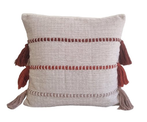 Capa de Almofada Lina Pingente Terra Cota Escuro, Terracotta | WestwingNow