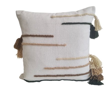 Capa de Almofada Bordada Alice Pingente Musgo | Westwing