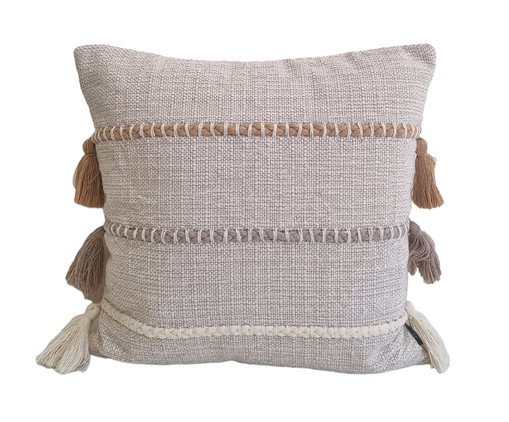 Capa de Almofada Lina Pingente Café Com Leite e Nude, beige | WestwingNow
