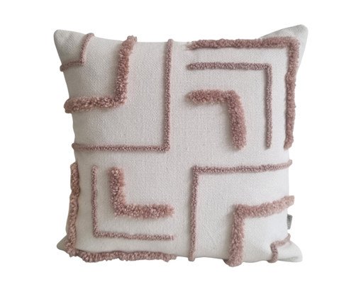 Capa de Almofada Bordada Mulan Rosa, pink | WestwingNow
