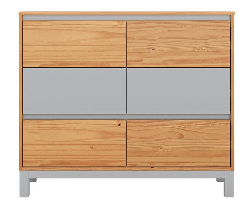 Cômoda Square Cinza - 6 Gavetas, brown | WestwingNow