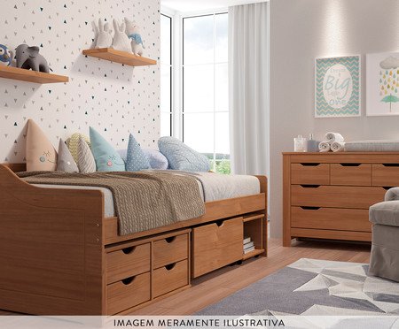 Sofá-Cama Floro Amêndoa | Westwing