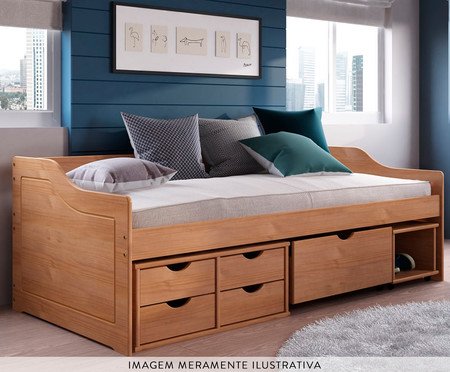 Sofá-Cama Floro Amêndoa | Westwing