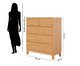 Cômoda Square - 5 Gavetas, brown | WestwingNow