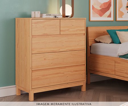 Cômoda Square - 5 Gavetas | Westwing