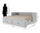 Cama Palino Cinza, grey | WestwingNow