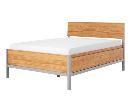 Cama Square Cinza | Westwing