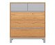 Cômoda Square Cinza - 5 Gavetas, brown | WestwingNow