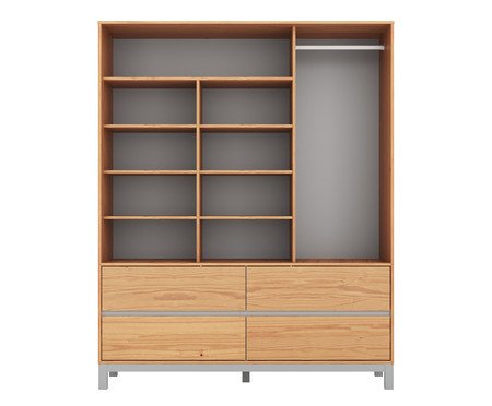 Guarda-Roupa Square Cinza | Westwing