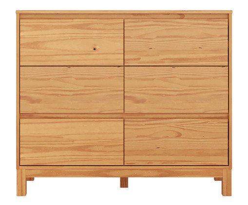 Cômoda Square - 6 Gavetas, brown | WestwingNow