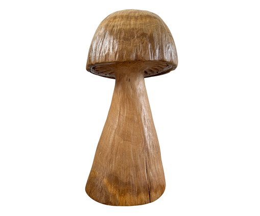 Luminária de Mesa Série Cogumelo Natural, wood pattern | WestwingNow