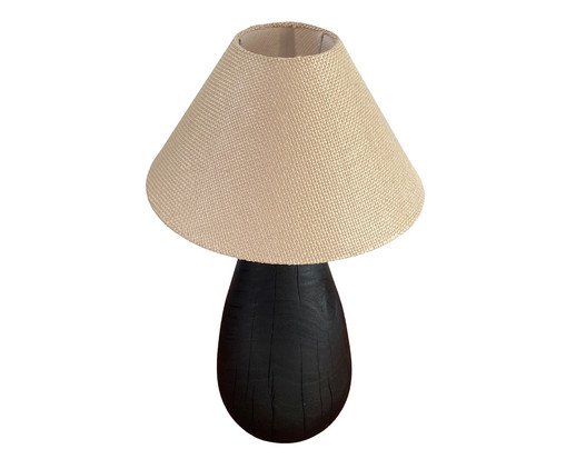 Abajur Godinha Série Brisa Preto, black | WestwingNow