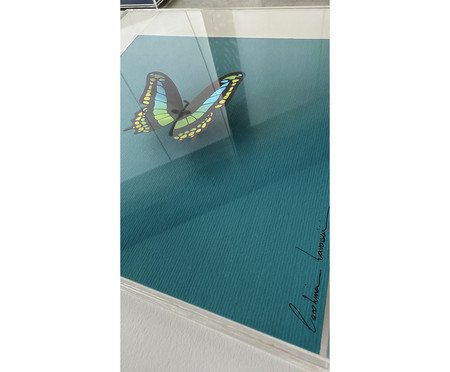 Quadro Borboleta Azul 3D - 25x25 cm | Westwing