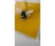 Quadro Abelha Amarela 3D - 20x20 cm, Vermelho | WestwingNow