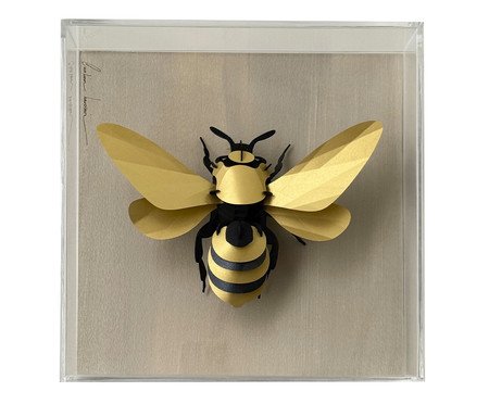 Quadro Vespa Dourada 3D | Westwing
