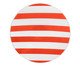 Prato Raso RED Vermelho Listrado - 20 cm, red | WestwingNow
