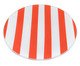 Prato Raso RED Vermelho Listrado - 20 cm, red | WestwingNow
