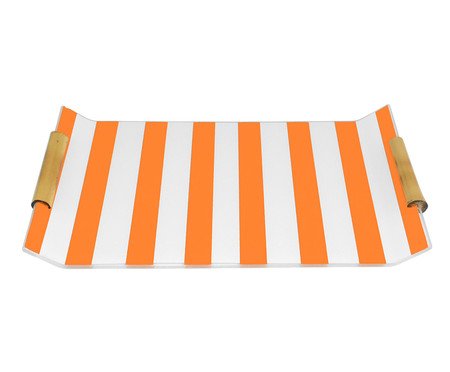 Bandeja Decorativa com Alça Laranja | Westwing